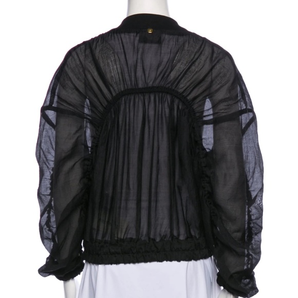 AUTH Roberto Cavalli Ruffle Bomber Jacket - Picture 3 of 3